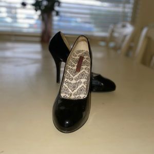 Patent leather heels